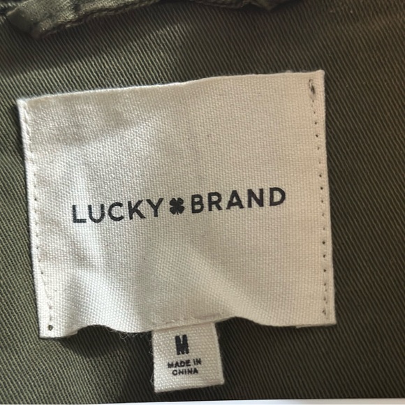 New $99 LUCKY BRAND Utility Jacket coat Medium Olive Night NWT - Picture 8 of 9